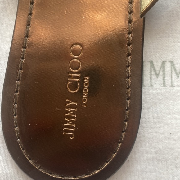 Jimmy Choo Wilma Bronze Metallic Sandal Flip flop 40 - Picture 5 of 5